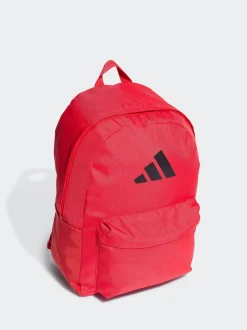 adidas Dark Red Classic 3 Bar Logo Backpack