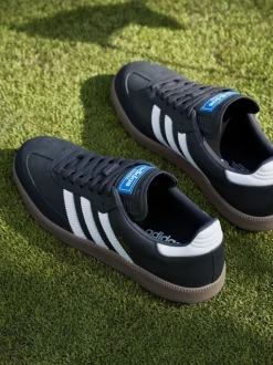 adidas Golf Black/White Samba Spikeless Shoes