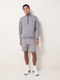 adidas Golf Grey Lightweight Half-Zip Top
