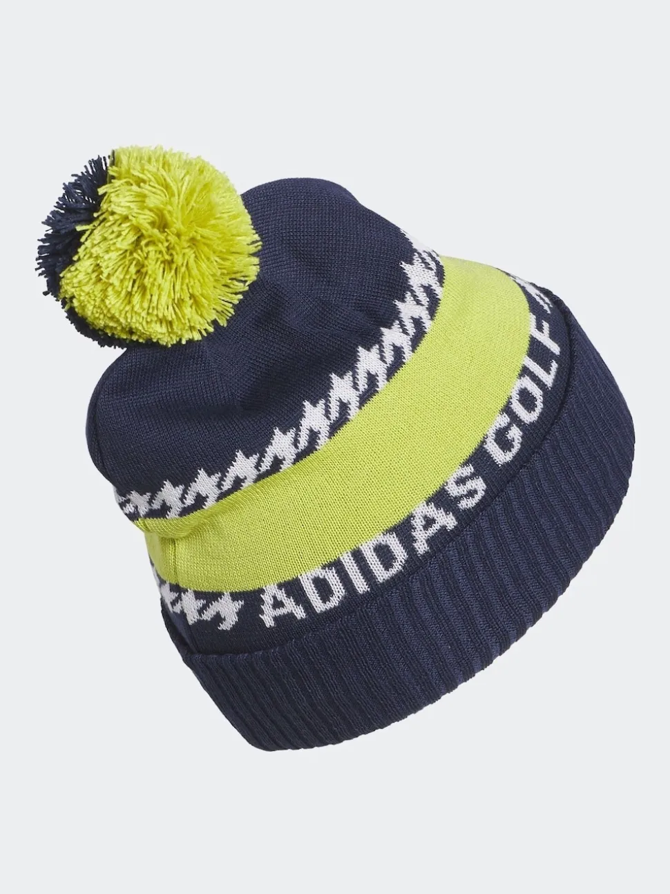 adidas Golf Navy Cold.Rdy 3-Stripes Pom Beanie