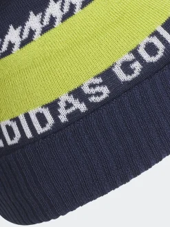 adidas Golf Navy Cold.Rdy 3-Stripes Pom Beanie