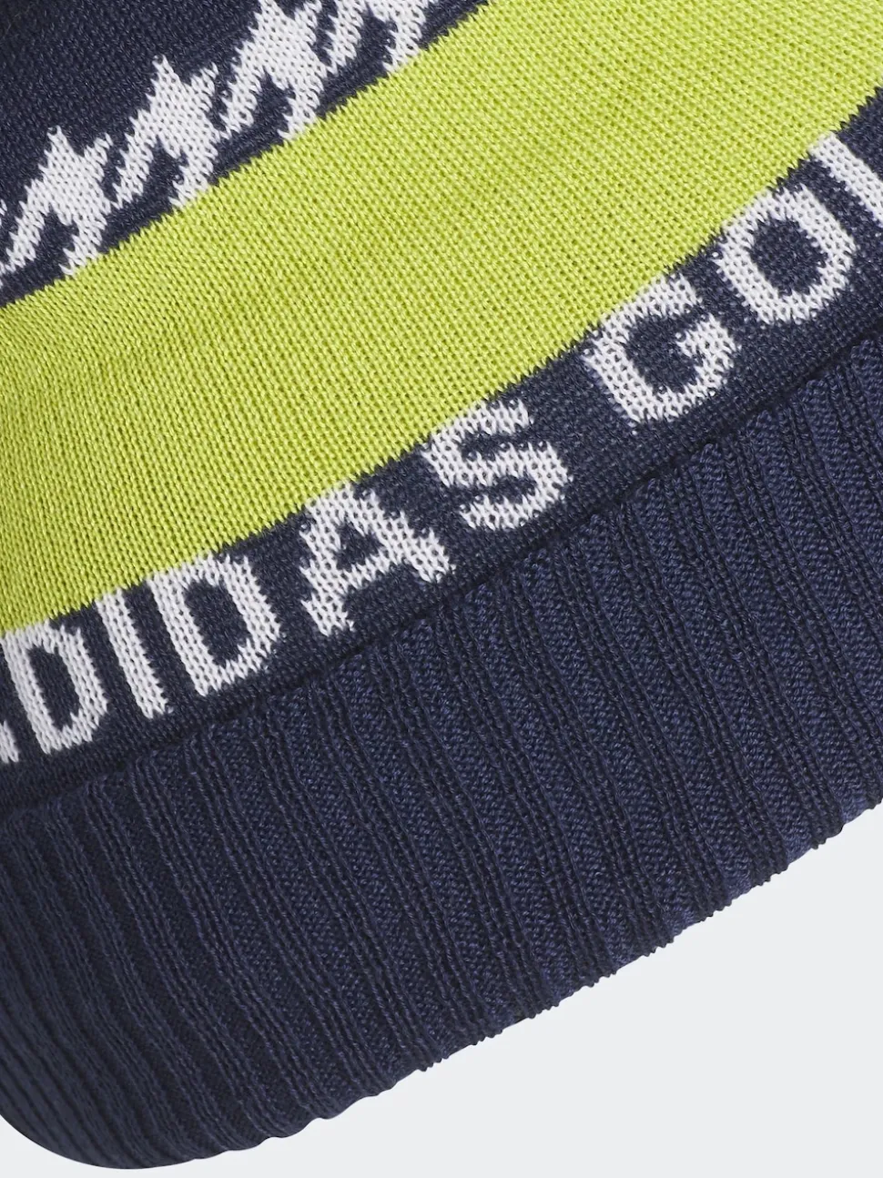 adidas Golf Navy Cold.Rdy 3-Stripes Pom Beanie
