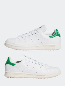 adidas Golf White/Green Stan Smith Spikeless Golf Shoes