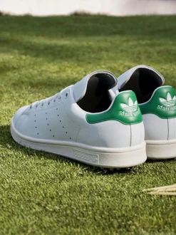adidas Golf White/Green Stan Smith Spikeless Golf Shoes