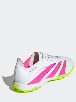 adidas Green/White Adult Predator League Turf Boots