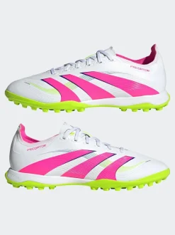 adidas Green/White Adult Predator League Turf Boots