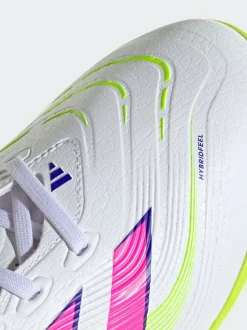 adidas Green/White Adult Predator League Turf Boots