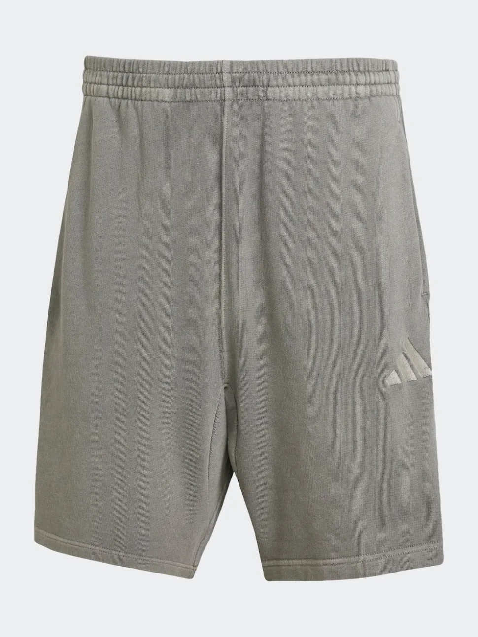 adidas Grey All SZN French Terry Washed 100% Cotton 8 Inch Shorts