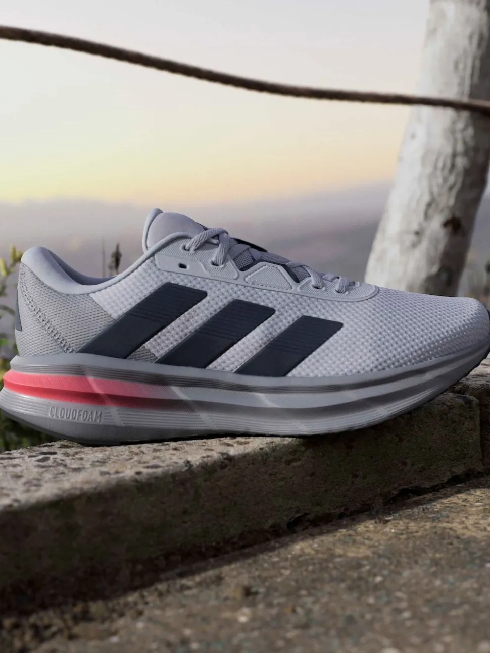 adidas Grey Chrome Galaxy 7 Running Trainers