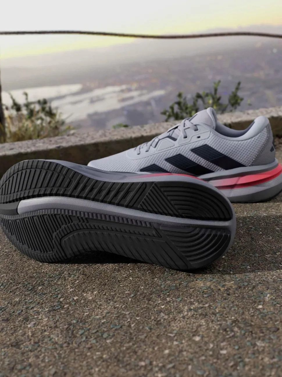 adidas Grey Chrome Galaxy 7 Running Trainers