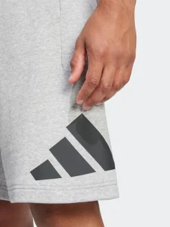 adidas Grey Essentials Big Logo French Terry Shorts