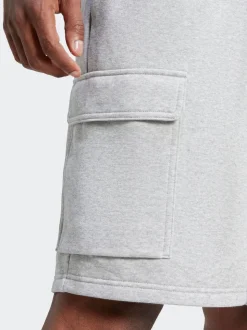 adidas Grey Essentials Feel Cozy French Terry Cargo Shorts