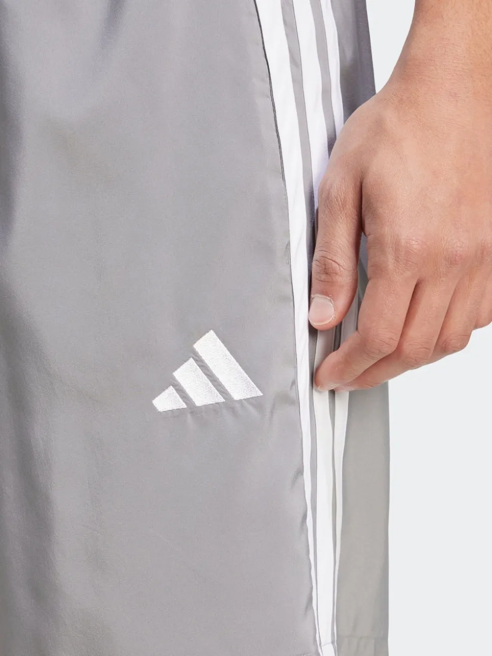 adidas Grey Essentials 3-Stripes Chelsea Shorts