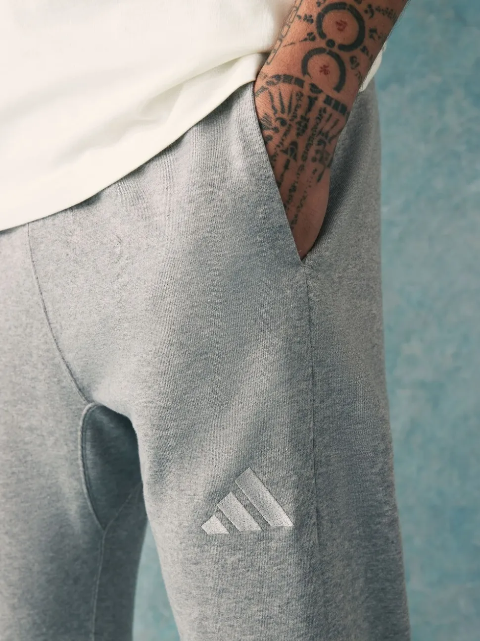 adidas Grey Light ALL SZN French Terry Regular Tapered Joggers