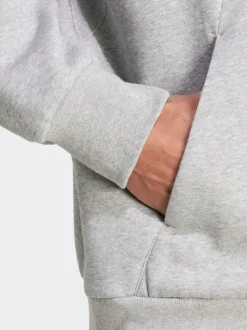 adidas Grey Light ALL SZN Fleece Full-Zip Hoodie