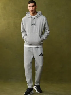 adidas Grey Light Essentials Feelcozy Fleece Hoodie