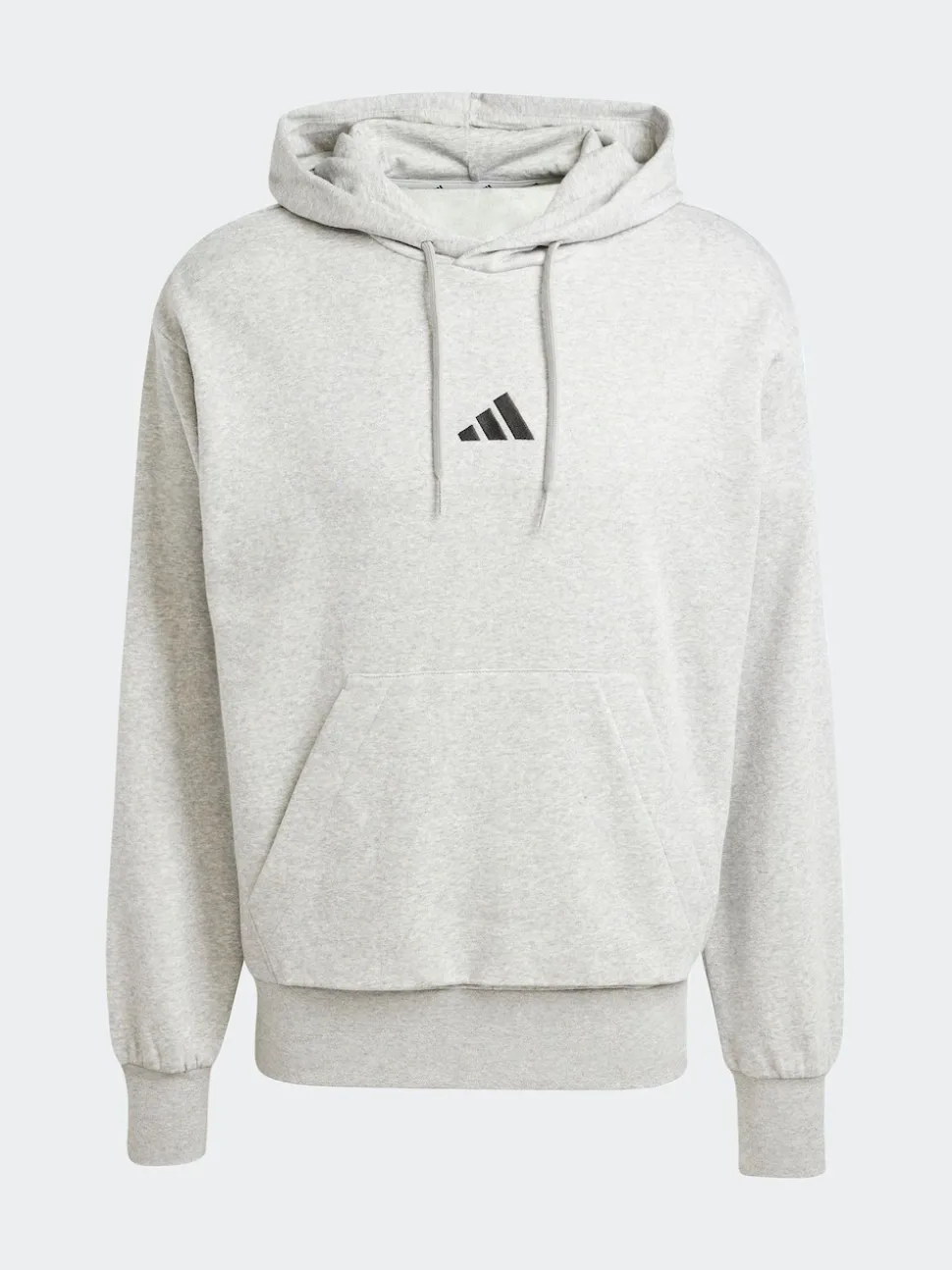 adidas Grey Light Essentials Feelcozy Fleece Hoodie
