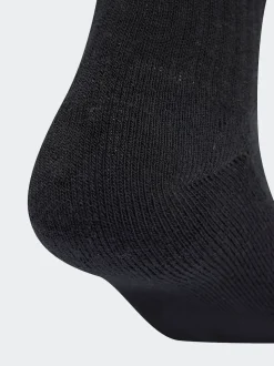 Adidas Grey Linear Crew Socks Cushioned Socks 6 Pack