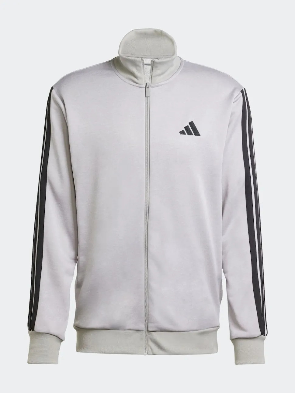 adidas Grey Sportswear 3-Stripes Fleece Tracksuit