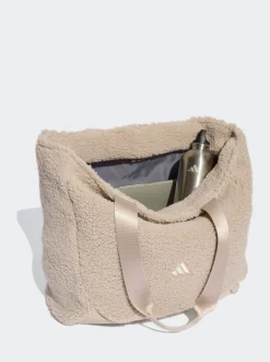 adidas Grey Winter Borg Tote Bag