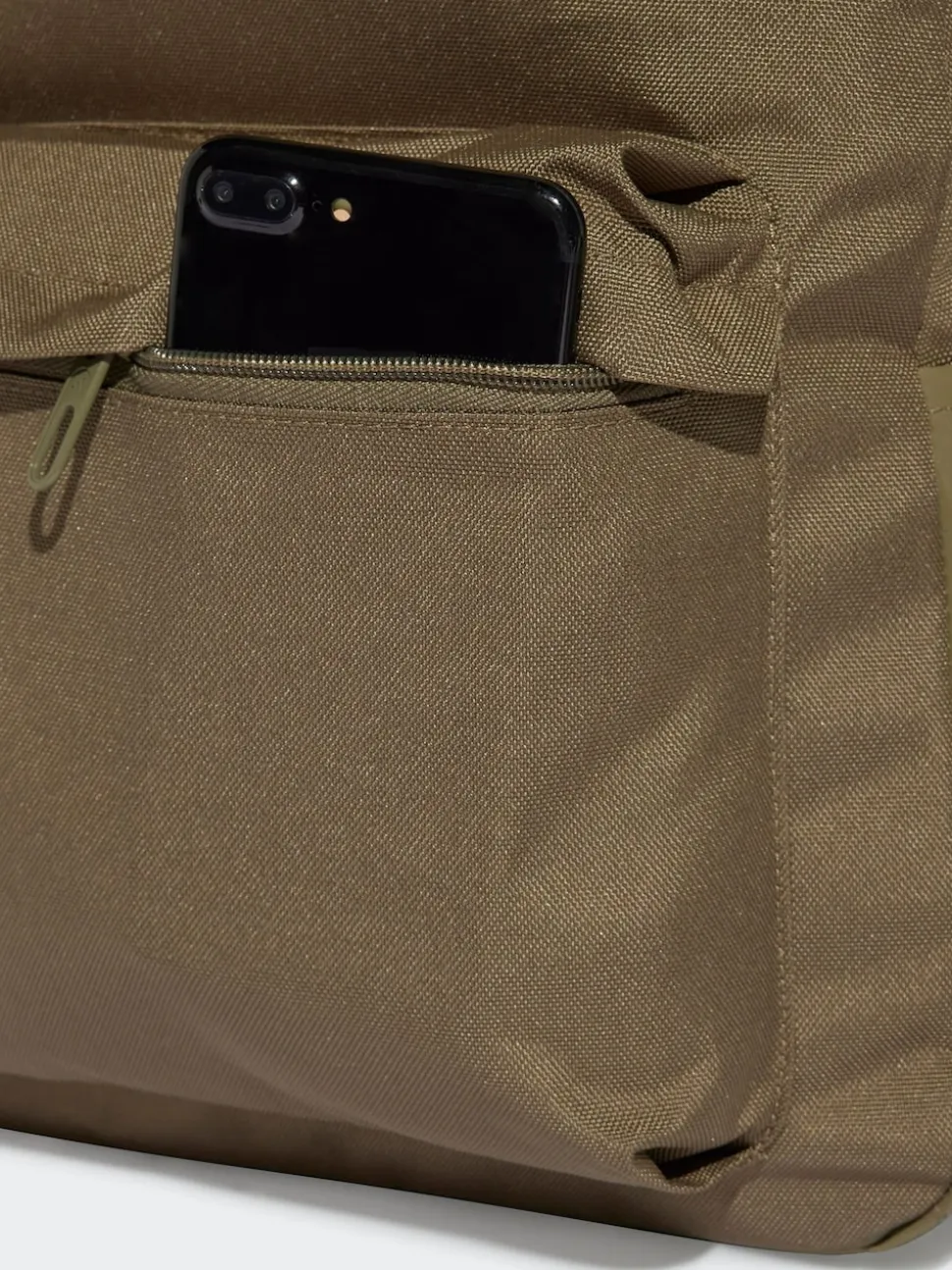 adidas Light Brown Classic 3 Bar Logo Backpack