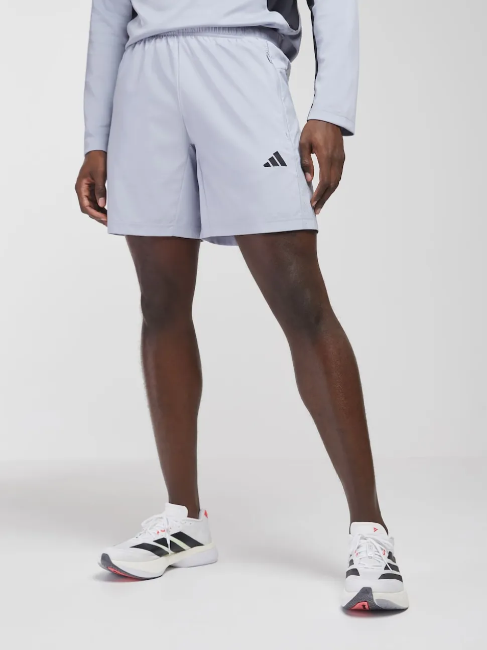 adidas Light Grey Workout Essentials Base Woven Shorts