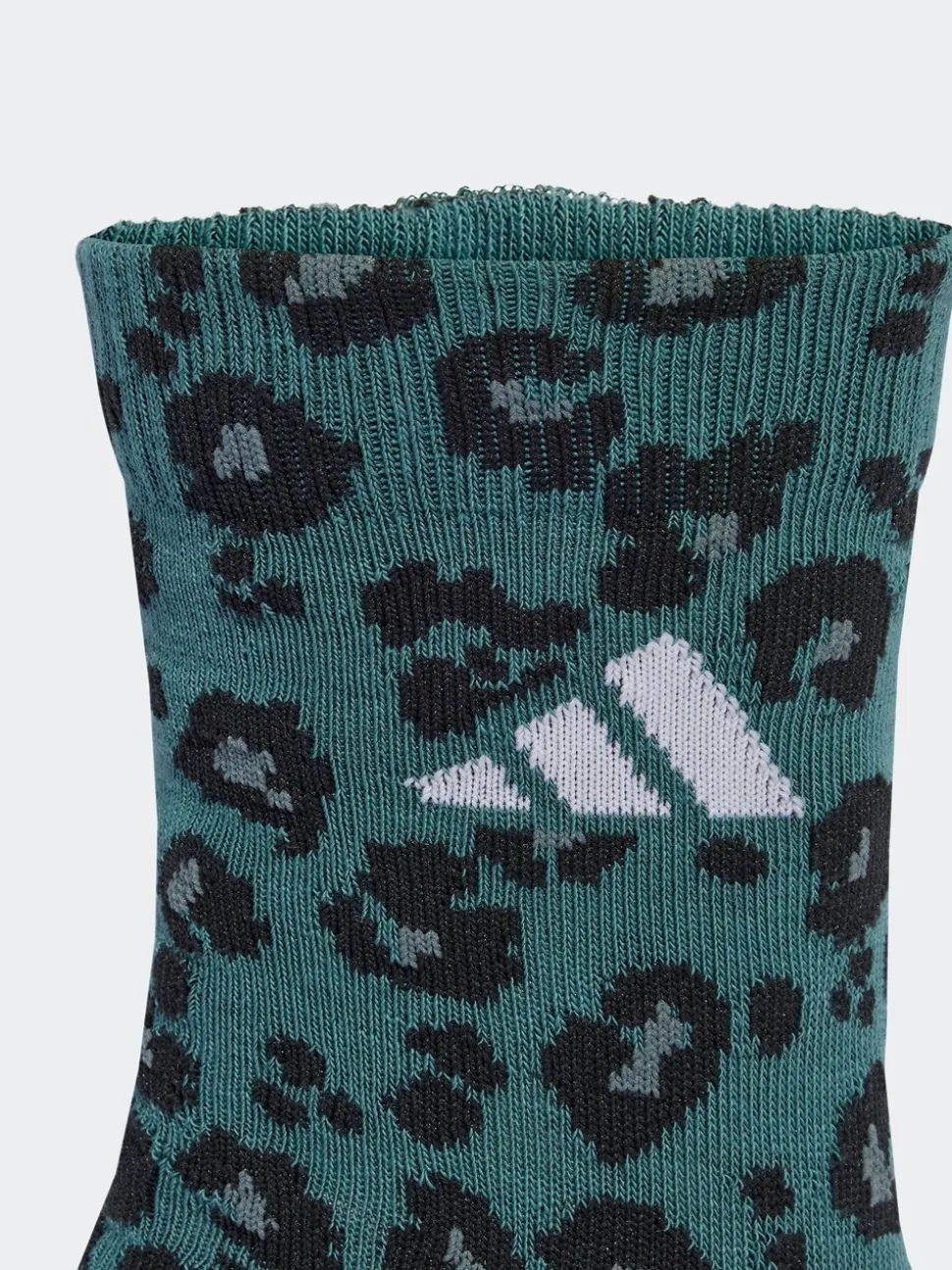 adidas Natural Leopard Print 3 Pack Crew Socks