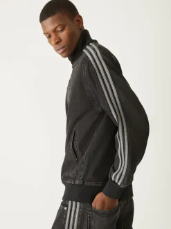 adidas Originals Black Adicolor Denim Firebird Track Top