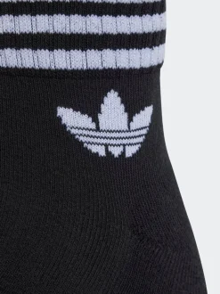 adidas Originals Black Ankle 3-Stripes Crew Socks 3 Pairs