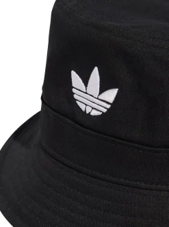 adidas Originals Black Black Trefoil 100% Cotton Bucket Hat