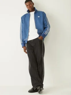 adidas Originals Black Firebird Adicolor Denim Jeans