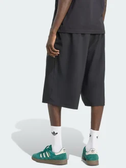 adidas Originals Black Firebird Oversized Nylon Shorts