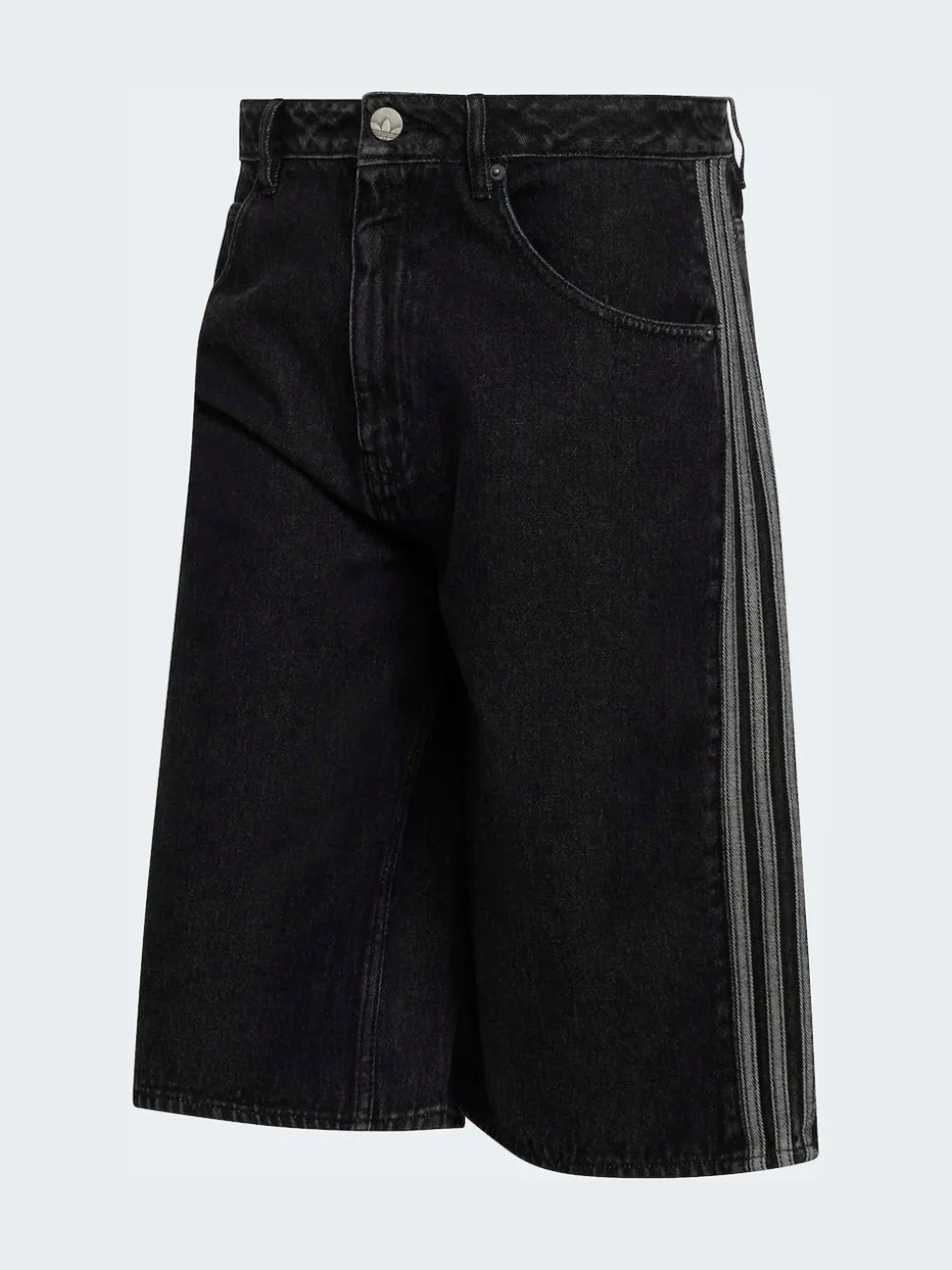 adidas Originals Black Firebird Adicolor Denim Shorts