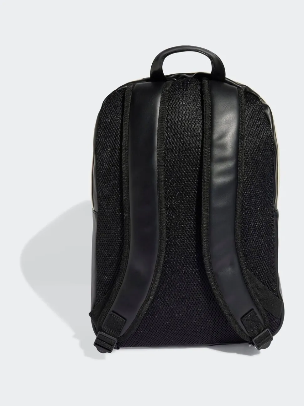 adidas Originals Black Polyurethane Outline Trefoil Backpack
