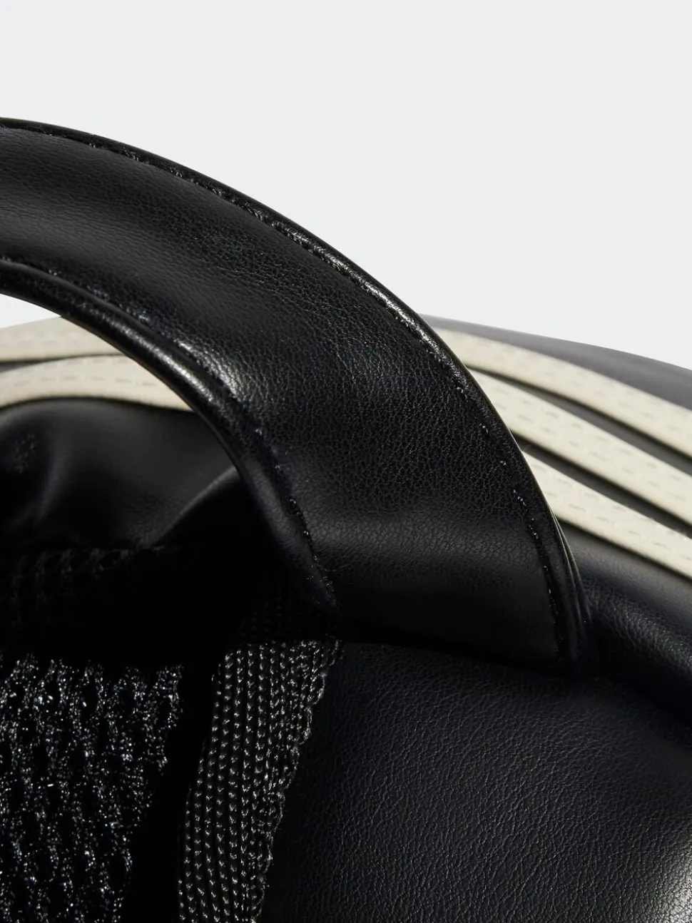 adidas Originals Black Polyurethane Outline Trefoil Backpack