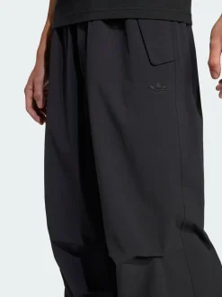 adidas Originals Black Premium Essentials Utility Parachute Tracksuit Bottoms