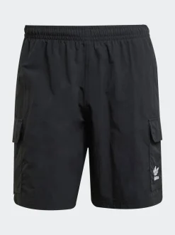 adidas Originals Black Trefoil Essentials Woven Cargo Shorts