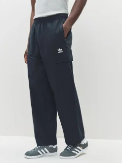 adidas Originals Black Trefoil Essentials Woven Joggers