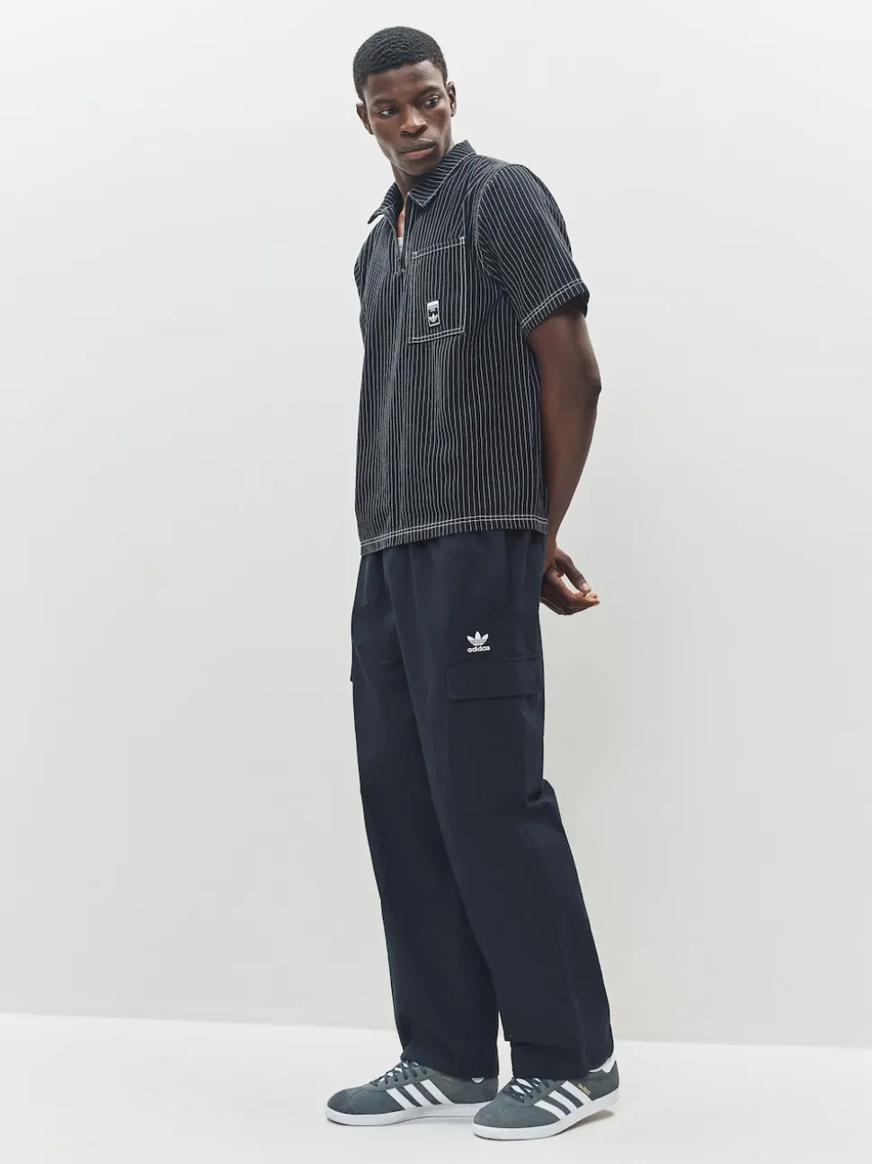 adidas Originals Black Trefoil Essentials Woven Joggers