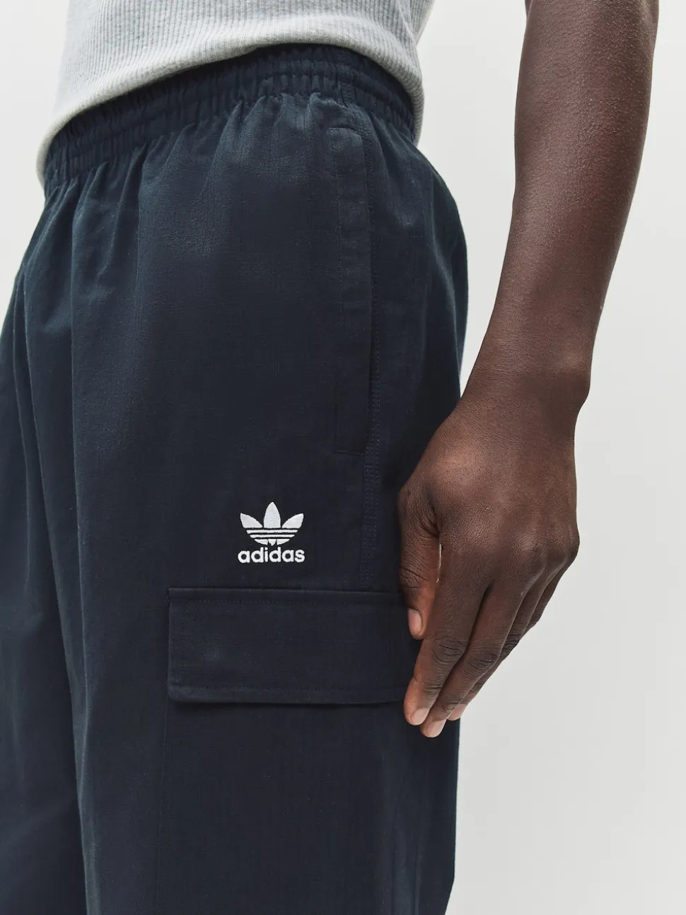 adidas Originals Black Trefoil Essentials Woven Joggers