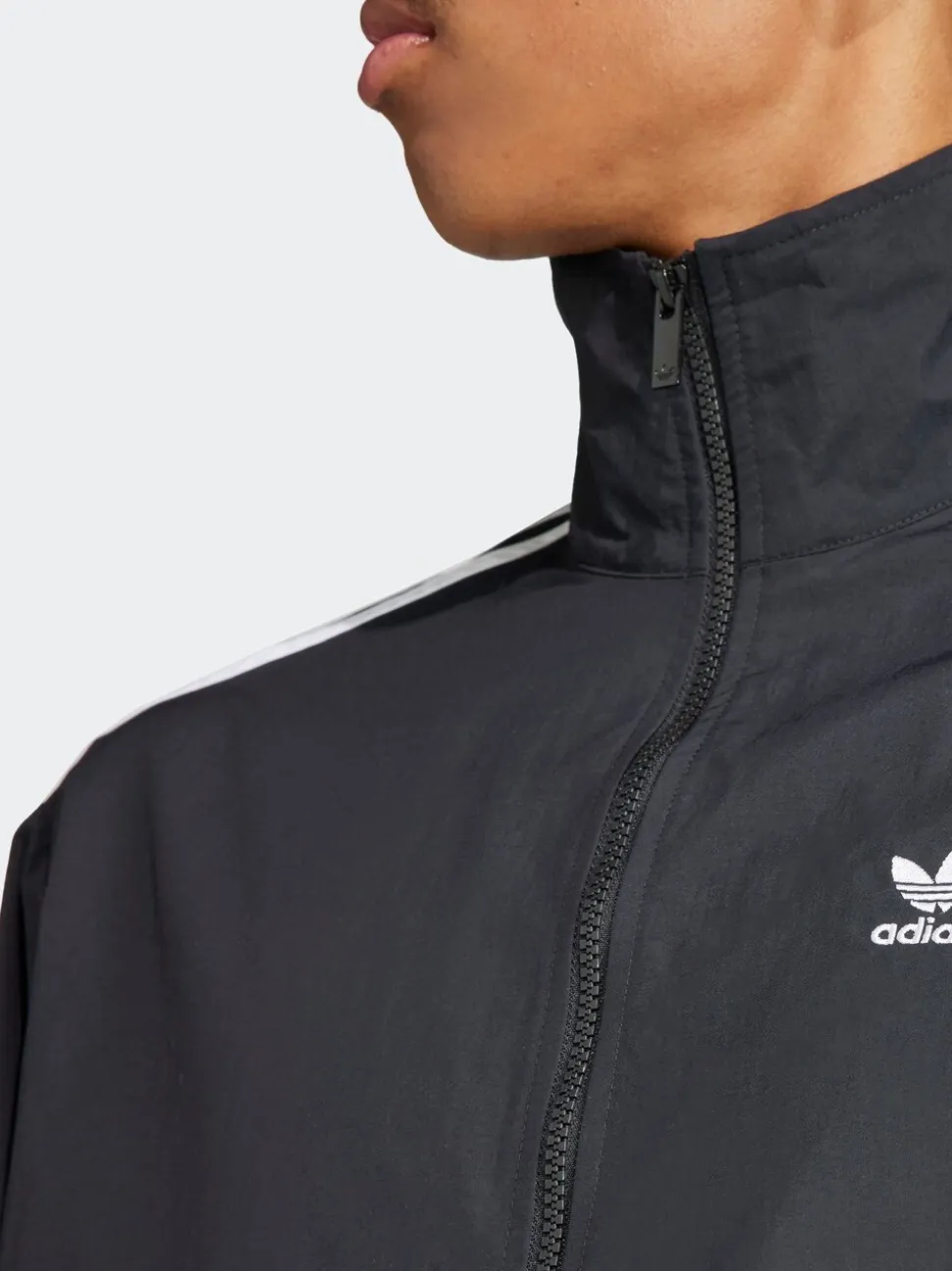 adidas Originals Black/White Adicolor Woven Firebird Jacket