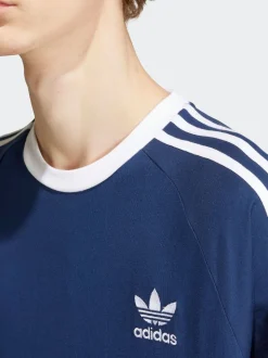 adidas Originals Blue Adicolor Classics 3-Stripes LS T-Shirt