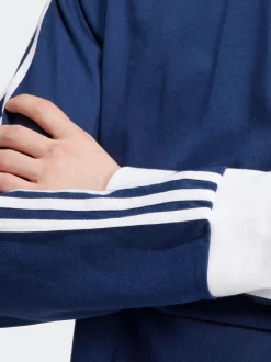 adidas Originals Blue Adicolor Classics 3-Stripes LS T-Shirt