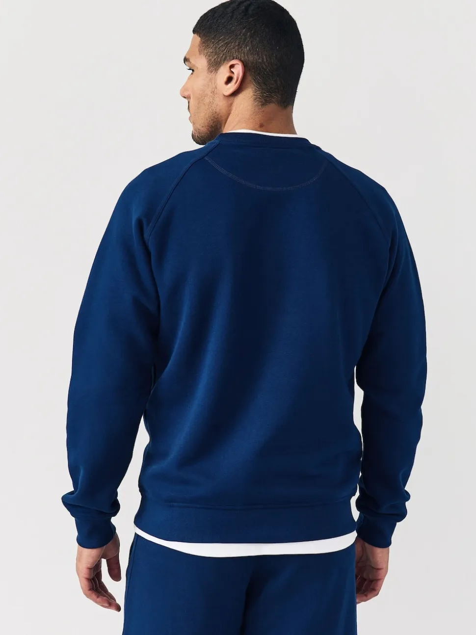 adidas Originals Blue Navy Trefoil Essentials Crew Sweatshirt