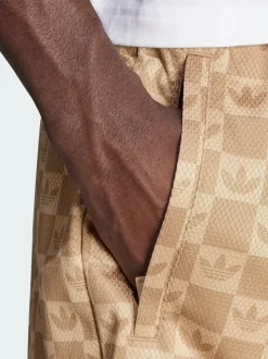 adidas Originals Brown Monogram Regular Mesh Shorts