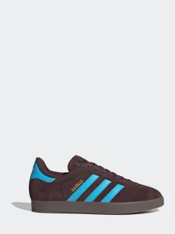 adidas Originals Brown/Blue Gazelle Trainers