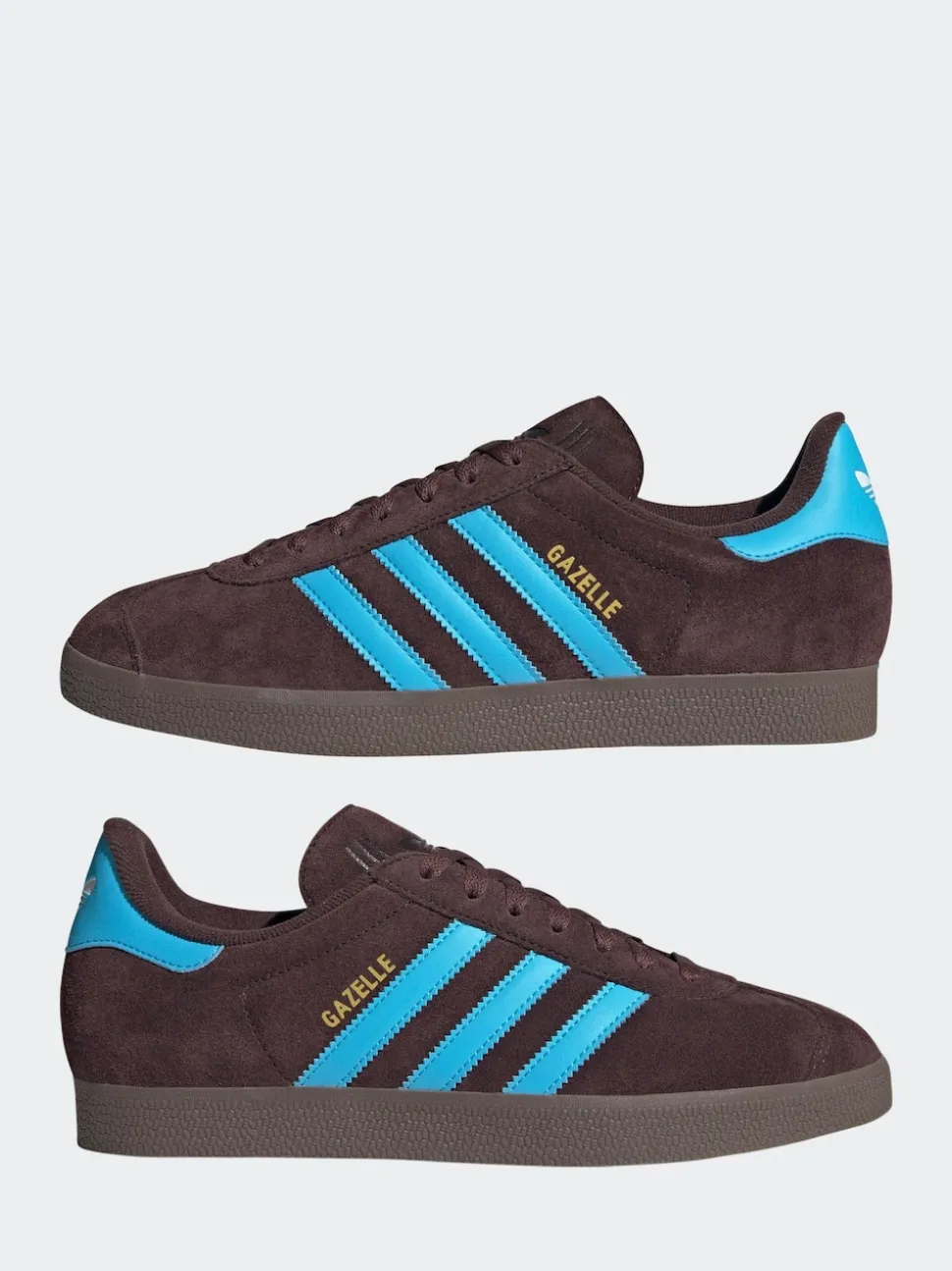 adidas Originals Brown/Blue Gazelle Trainers