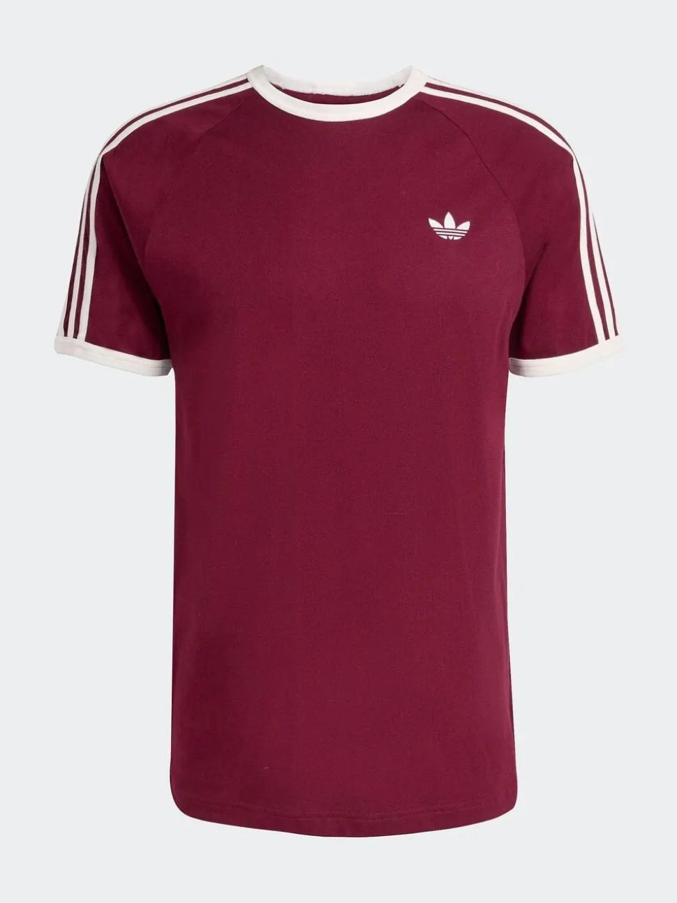 adidas Originals Burgundy 3 Stripes T-Shirt