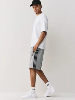 adidas Originals Grey 3 Stripes Shorts