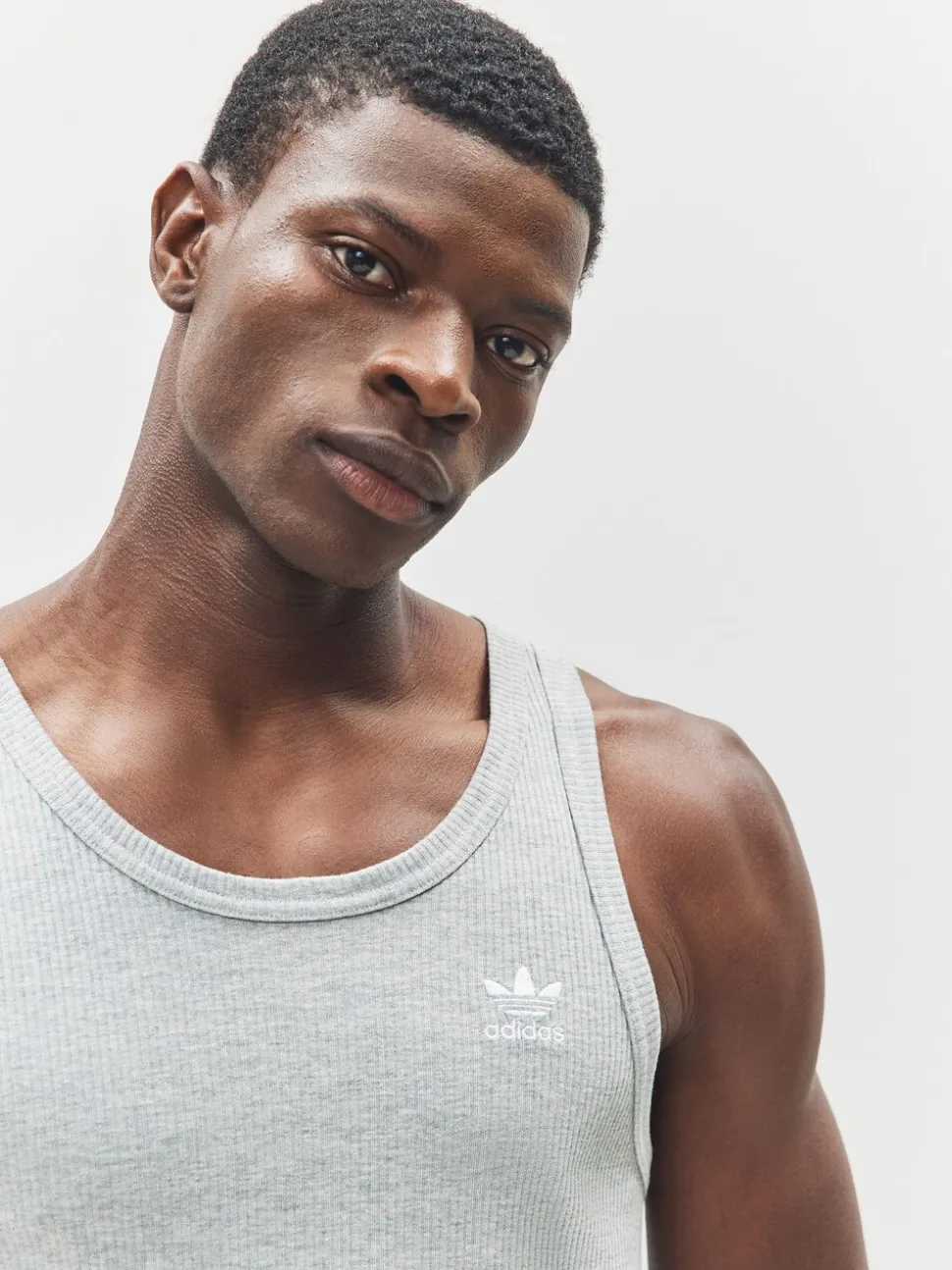 adidas Originals Grey Trefoil Essentials Tank Top